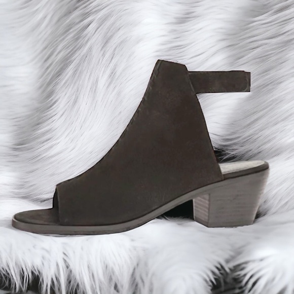 $245 Eileen Fisher VINTAGE Pagoda Shoes 8 Booties Sandals Open Toe Cut Outs NIB - Picture 3 of 16